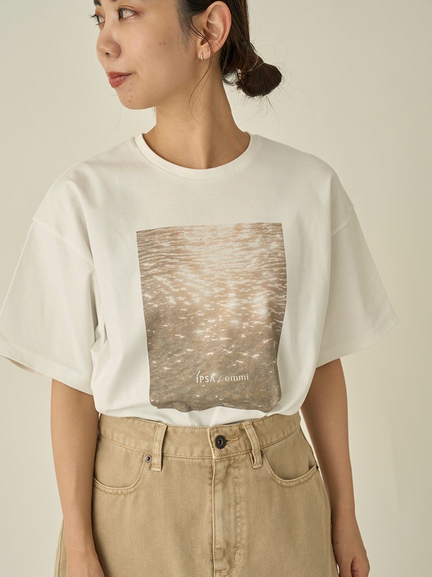 emmi atelier「【IPSA/emmi】 フォトTシャツ」|Tシャツ・カットソー|