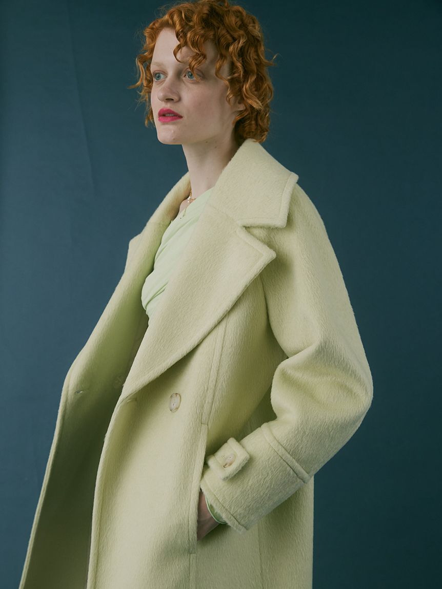 FURFUR「シャギーロングコート」|チェスターコート|