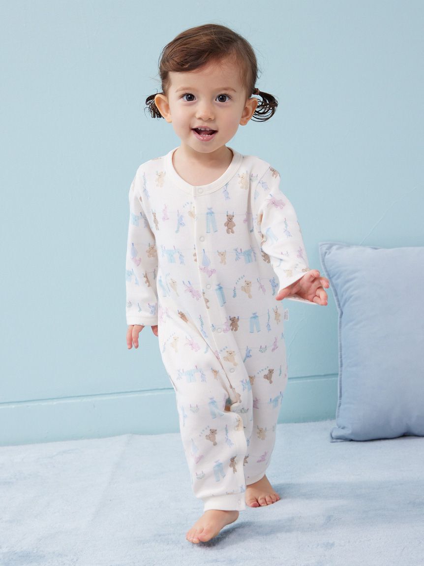 GELATO PIQUE KIDS & BABY「【BABY】ウォッシングアニマル柄ロンパース」|ロンパース|