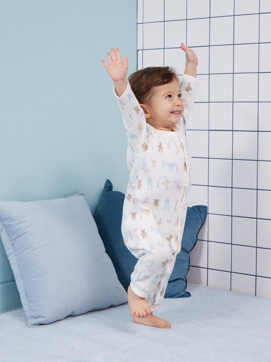 GELATO PIQUE KIDS & BABY「【BABY】ウォッシングアニマル柄ロンパース」|ロンパース|