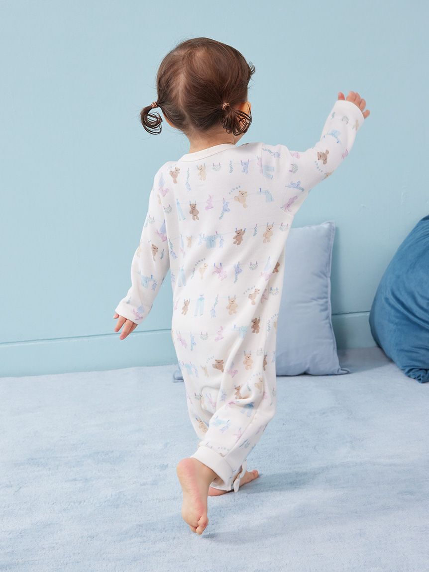 GELATO PIQUE KIDS & BABY「【BABY】ウォッシングアニマル柄ロンパース」|ロンパース|