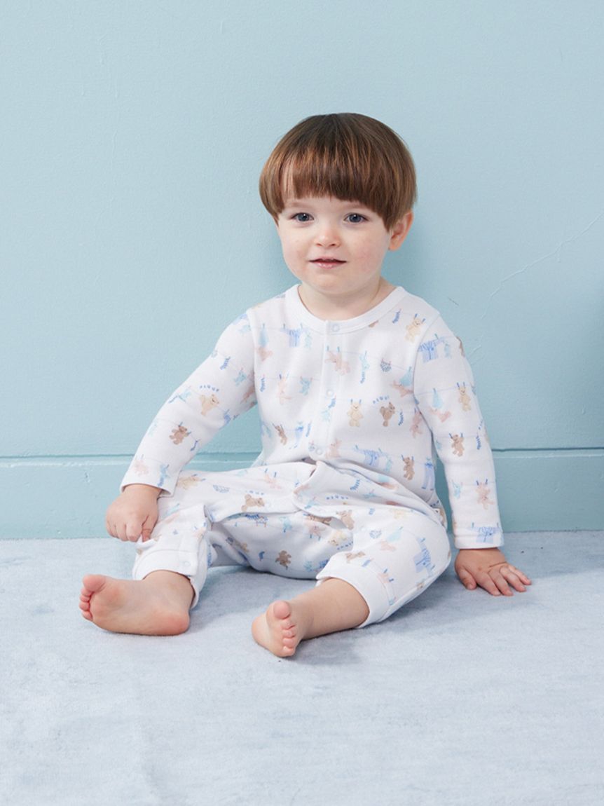 GELATO PIQUE KIDS & BABY「【BABY】ウォッシングアニマル柄ロンパース」|ロンパース|