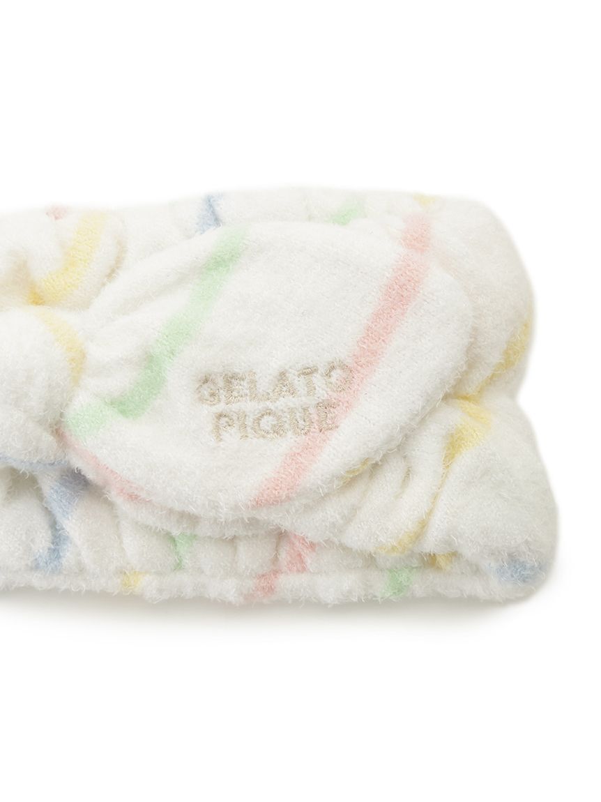 gelato pique「ウォッシャブルスムーズィーボーダーヘアバンド」|その他|