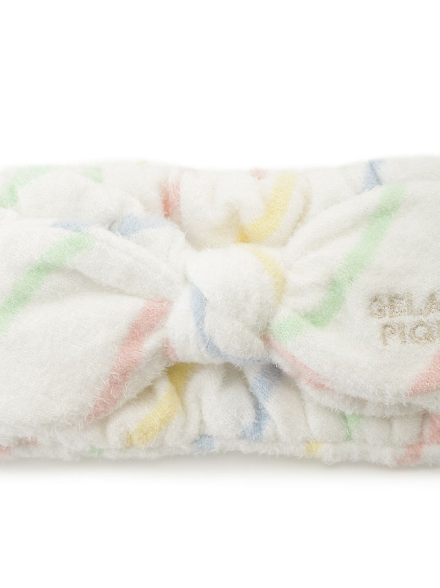 gelato pique「ウォッシャブルスムーズィーボーダーヘアバンド」|その他|
