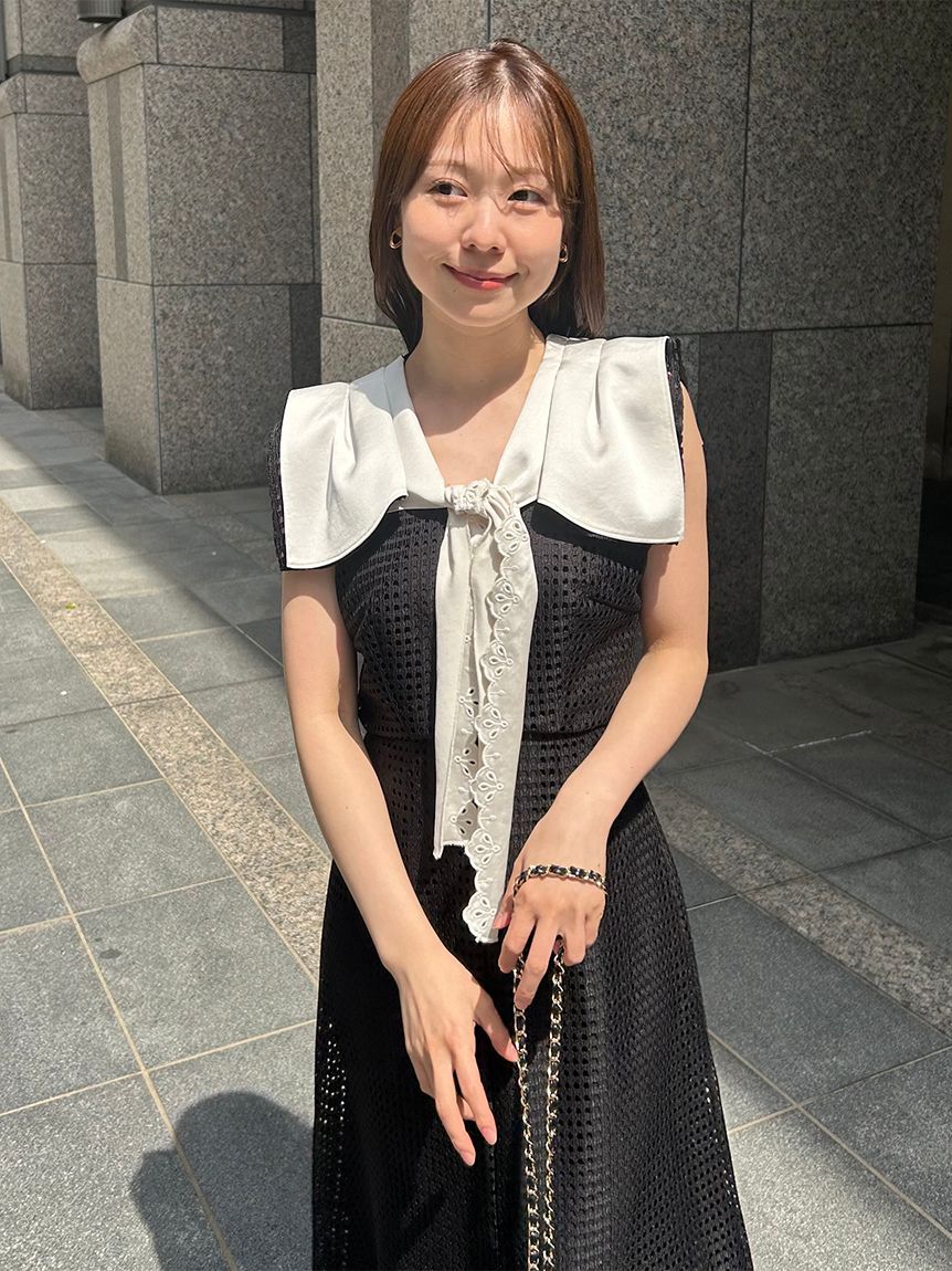 SNIDEL「【00サイズあり】セーラースカーフワンピース」|ワンピース|