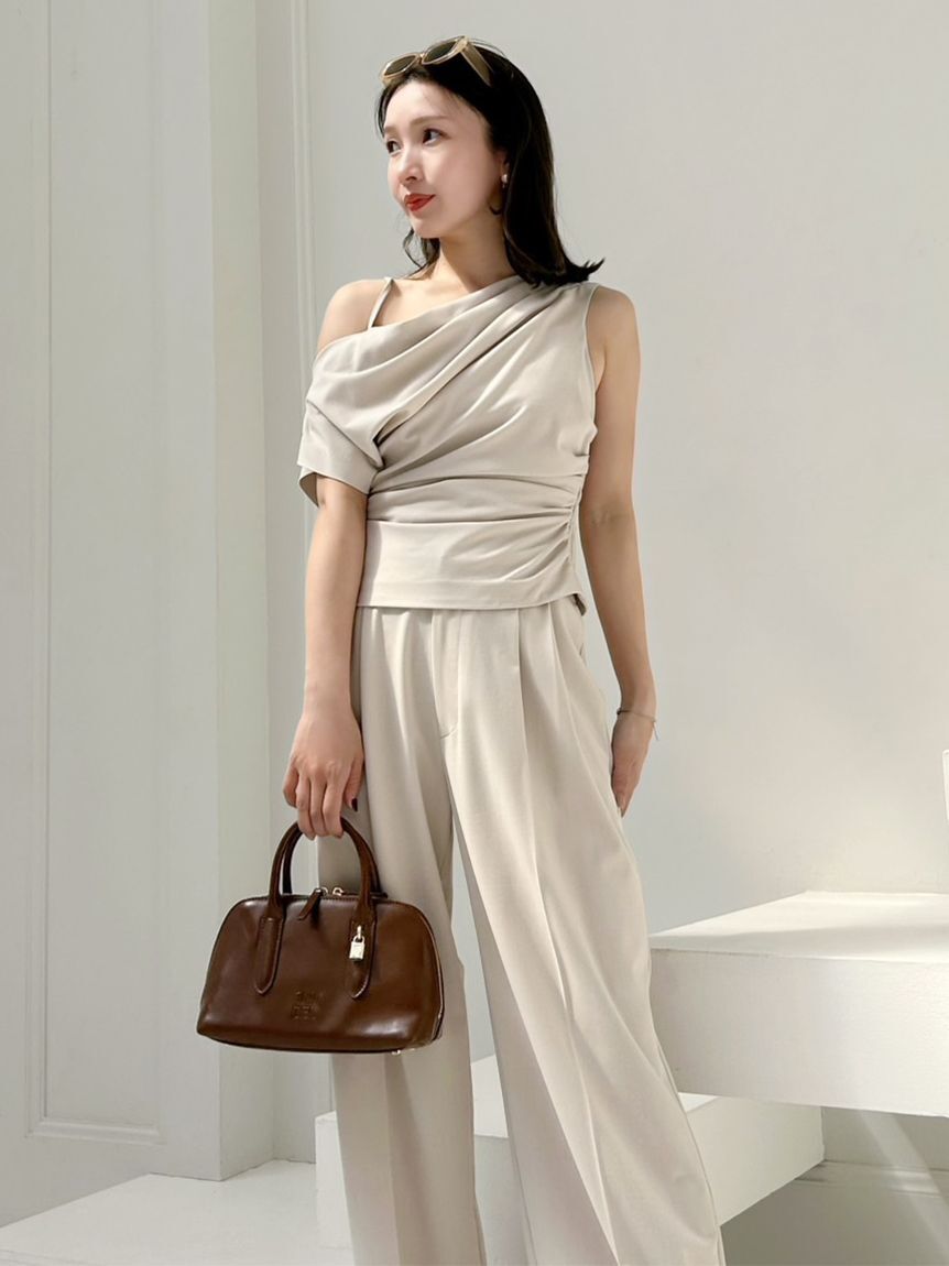 SNIDEL「ワイドロングパンツ」|チノ|