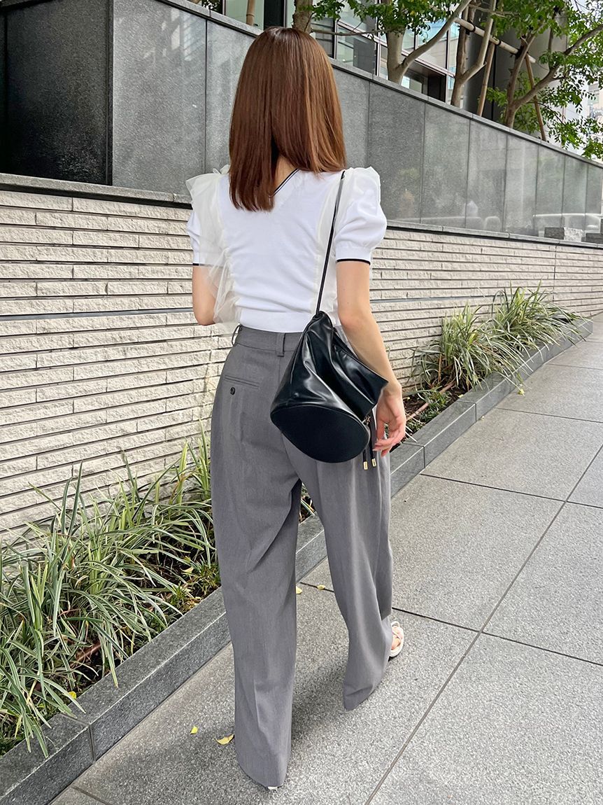 SNIDEL「ワイドロングパンツ」|チノ|