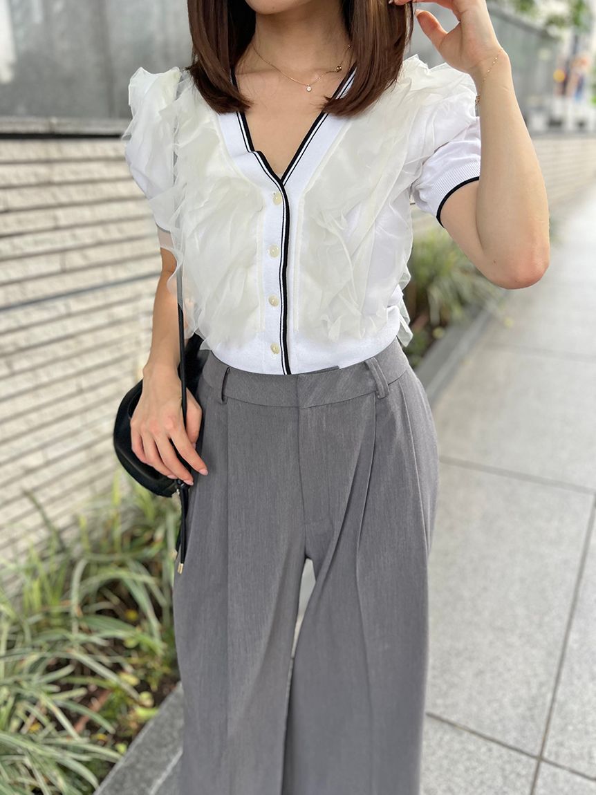 SNIDEL「ワイドロングパンツ」|チノ|