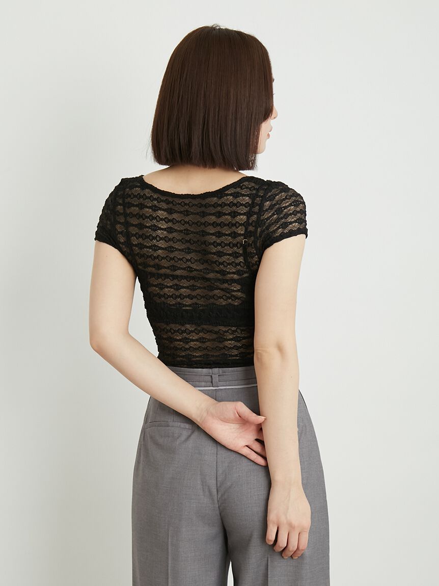 LILY BROWN Lingerie「【LILY BROWN Lingerie】レーシーリボンボディスーツ」|Tシャツ・カットソー|