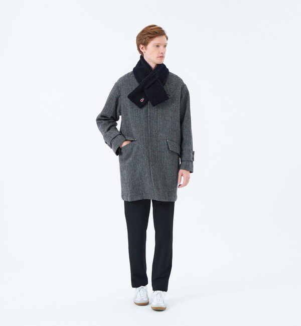 MACKINTOSH PHILOSOPHY「バッキンガムベア ECOPELボア&times;ハウスチェック」|マフラー|