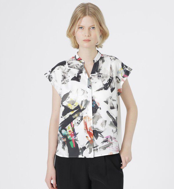  「【KANAKO SASAKI】コラボレーション ノースリーブシャツ」|シャツ・ブラウス|ブラック