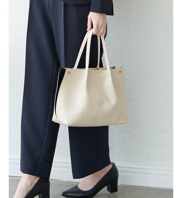 ikka「PUサイド切り替えトートバッグ」|その他|
