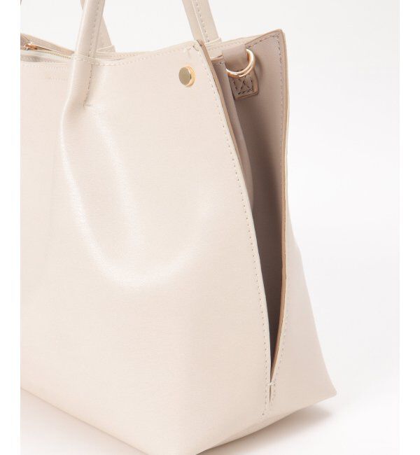 ikka「PUサイド切り替えトートバッグ」|その他|