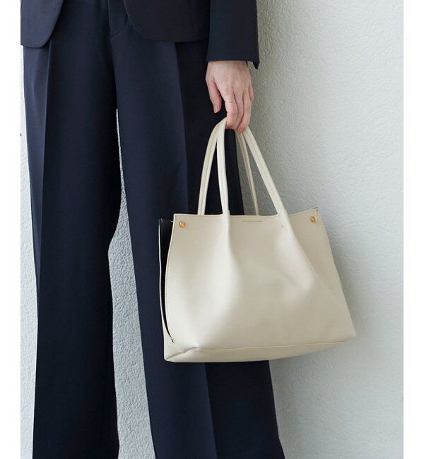 ikka「PUサイド切り替えトートバッグ」|その他|