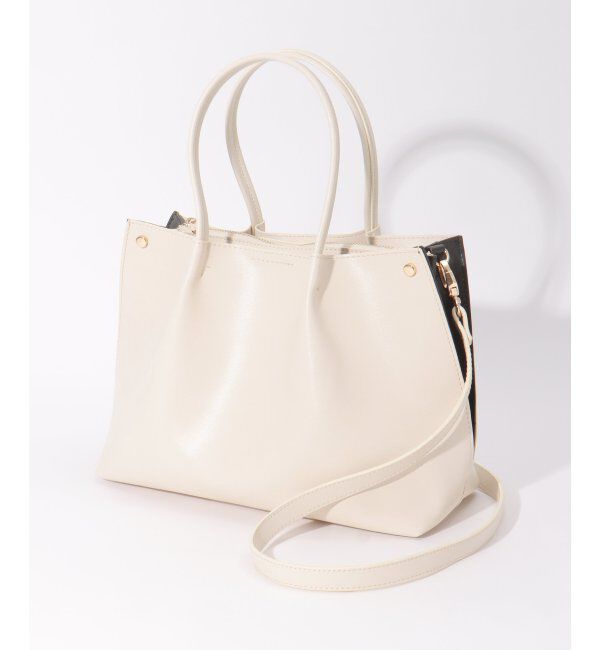 ikka「PUサイド切り替えトートバッグ」|その他|