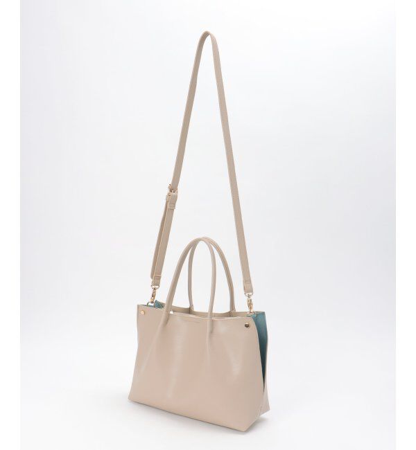 ikka「PUサイド切り替えトートバッグ」|その他|