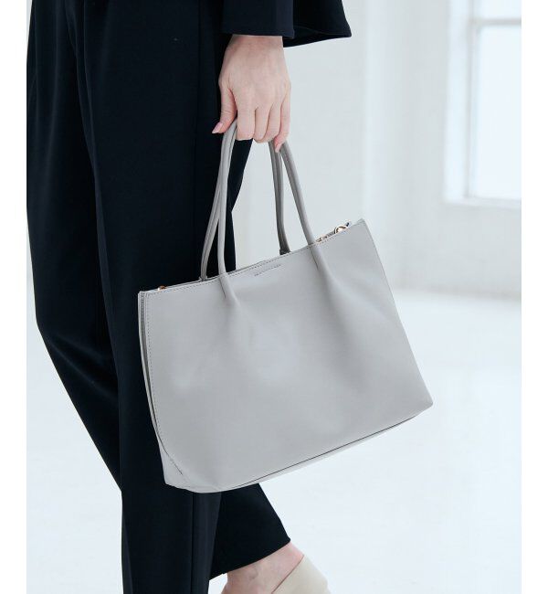 ikka「PUサイド切り替えトートバッグ」|その他|