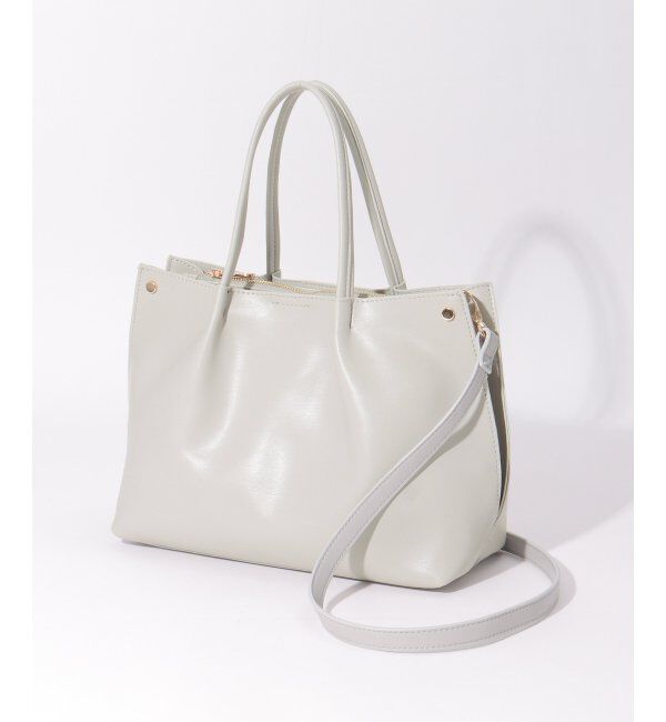 ikka「PUサイド切り替えトートバッグ」|その他|