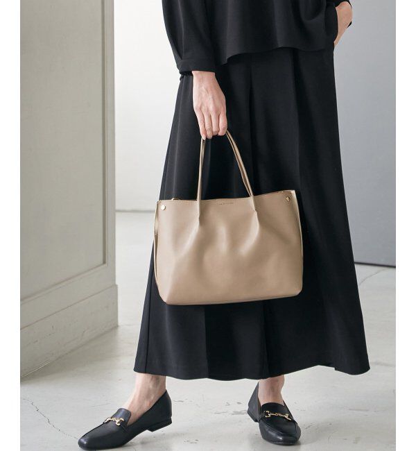 ikka「PUサイド切り替えトートバッグ」|その他|