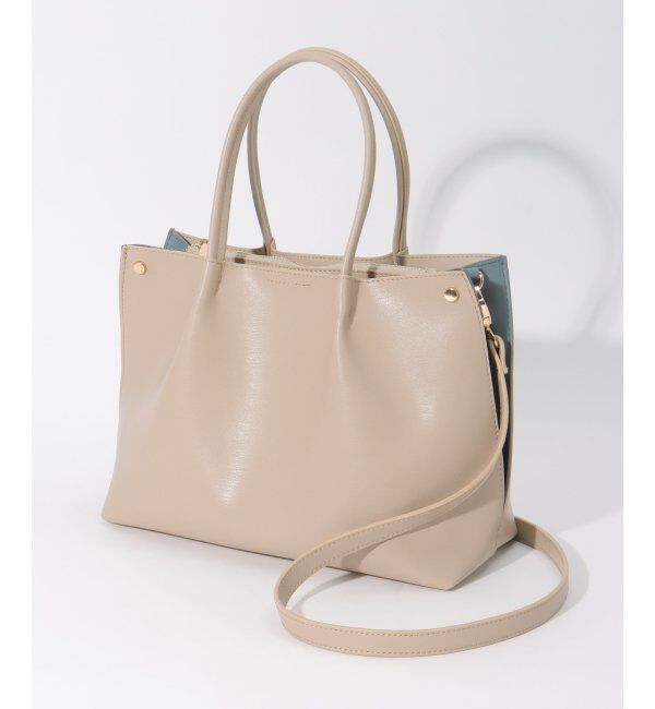 ikka「PUサイド切り替えトートバッグ」|その他|