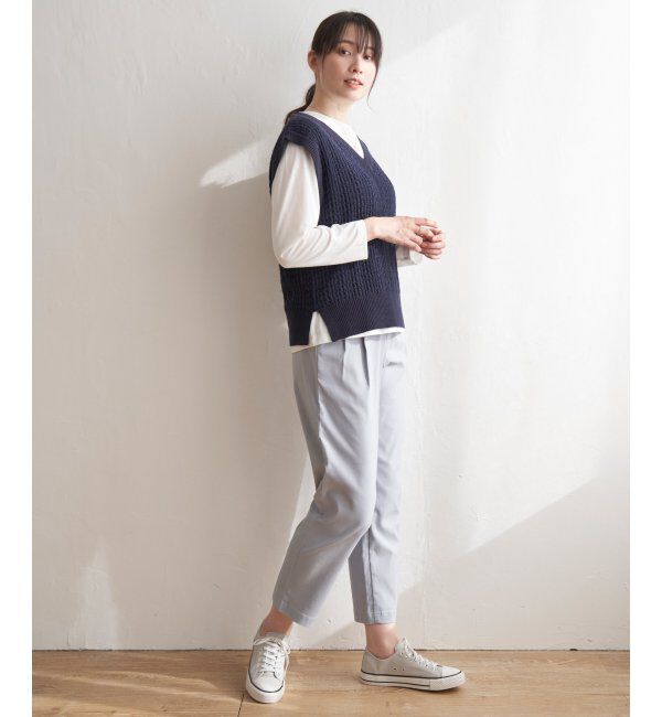 ikka「GOKU楽 ストレッチテーパードパンツ」|その他|