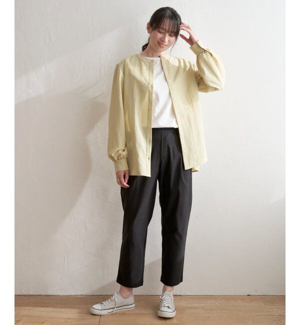 ikka「GOKU楽 ストレッチテーパードパンツ」|その他|