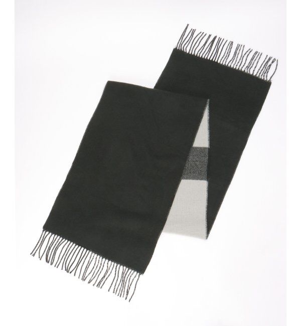 ikka「リバーシブルチェックマフラー」|マフラー|