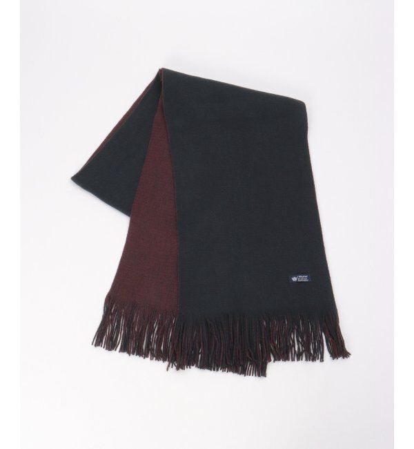 ikka「リバーシブルマフラー」|マフラー|ネイビーブルー