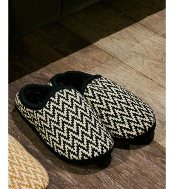 Lbc with Life「ニットルームシューズ」|ルームシューズ|ブラック