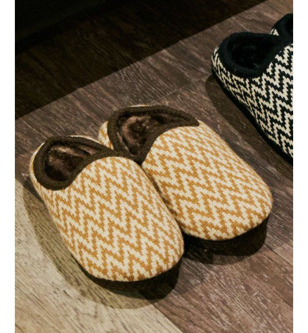 Lbc with Life「ニットルームシューズ」|ルームシューズ|ベージュ