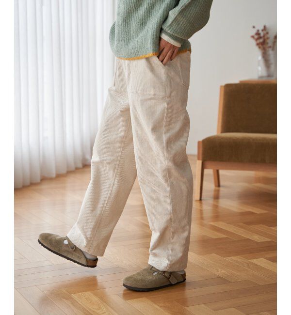 Lbc with Life「コーデュロイベイカーゆるテーパードパンツ」|その他|