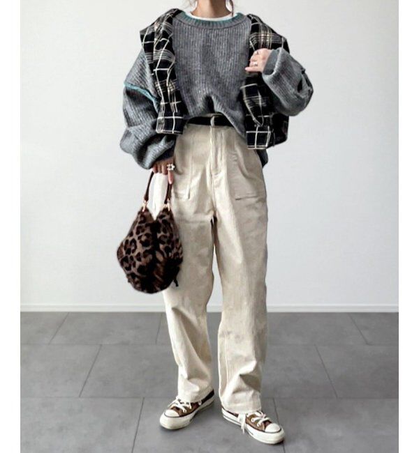 Lbc with Life「コーデュロイベイカーゆるテーパードパンツ」|その他|