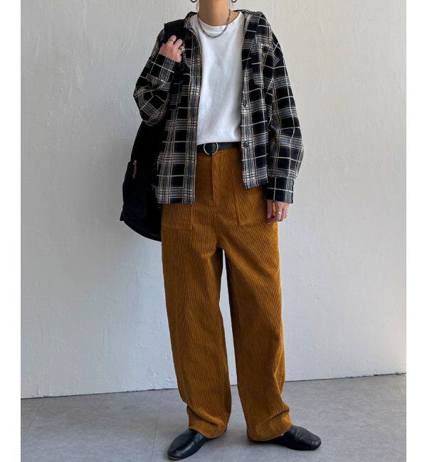 Lbc with Life「コーデュロイベイカーゆるテーパードパンツ」|その他|