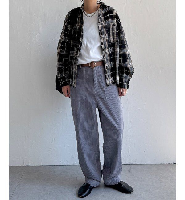 Lbc with Life「コーデュロイベイカーゆるテーパードパンツ」|その他|