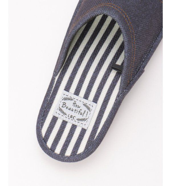 Lbc with Life「SOUFIT デニムライクスリッパ」|ルームシューズ|