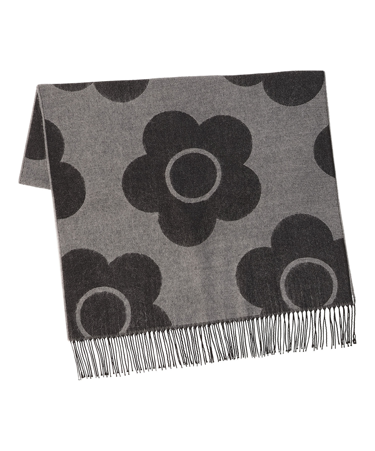 MARY QUANT「ビッグデイジー ストール」|ストール|チャコールグレー