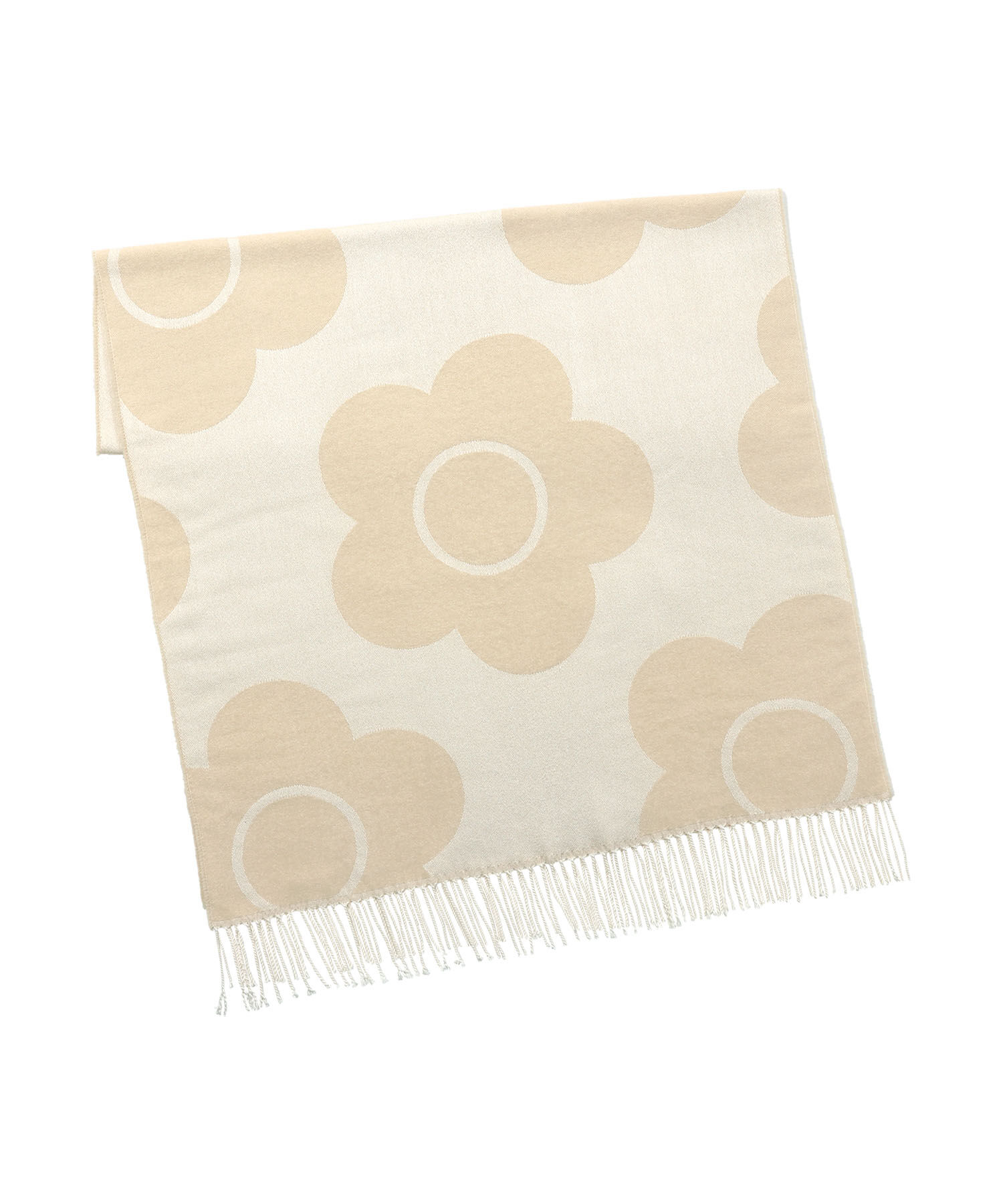 MARY QUANT「ビッグデイジー ストール」|ストール|ベージュ