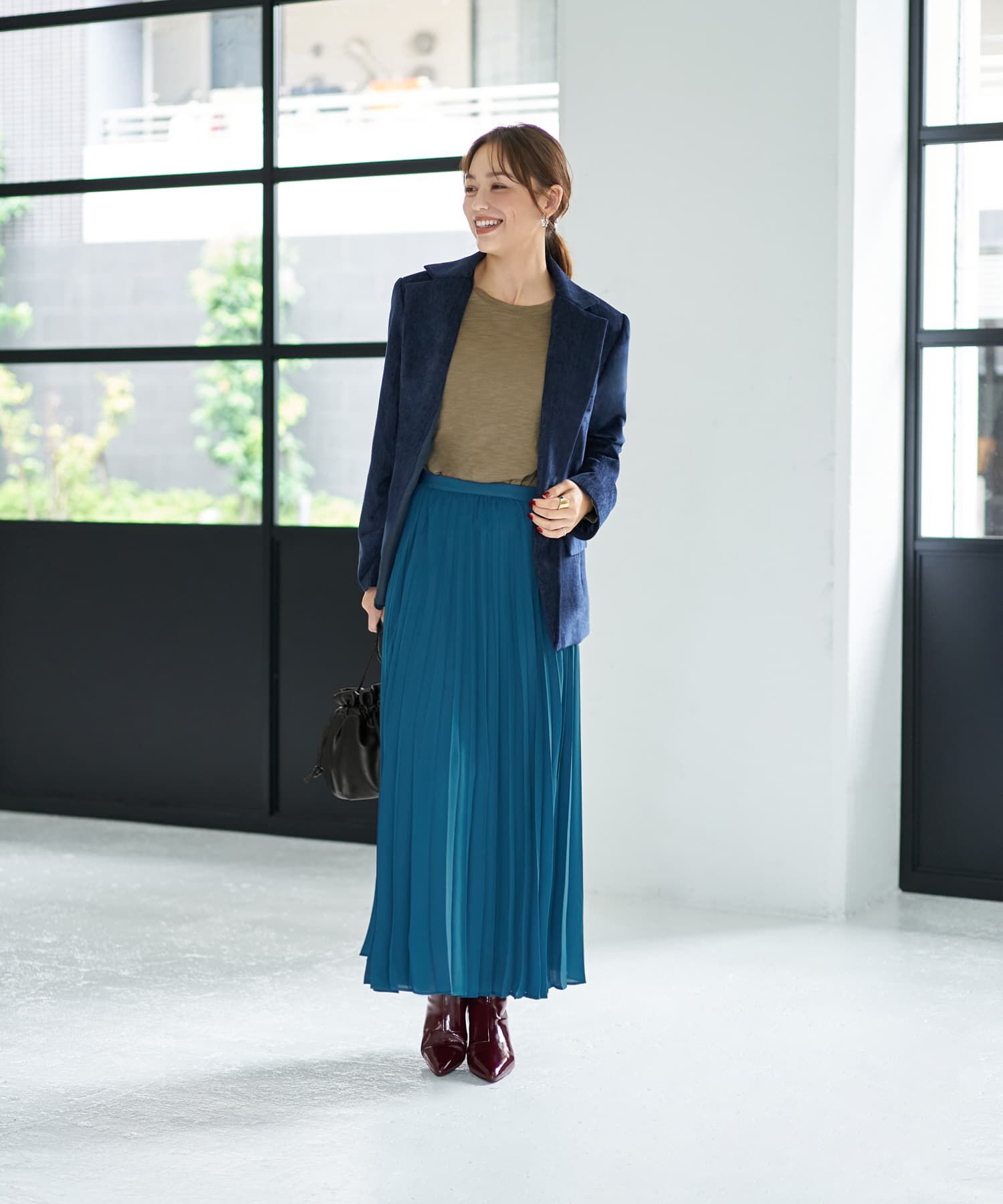 STYLE DELI「こなれたスラブ生地の下腹丈長袖Tシャツ」|Tシャツ・カットソー|