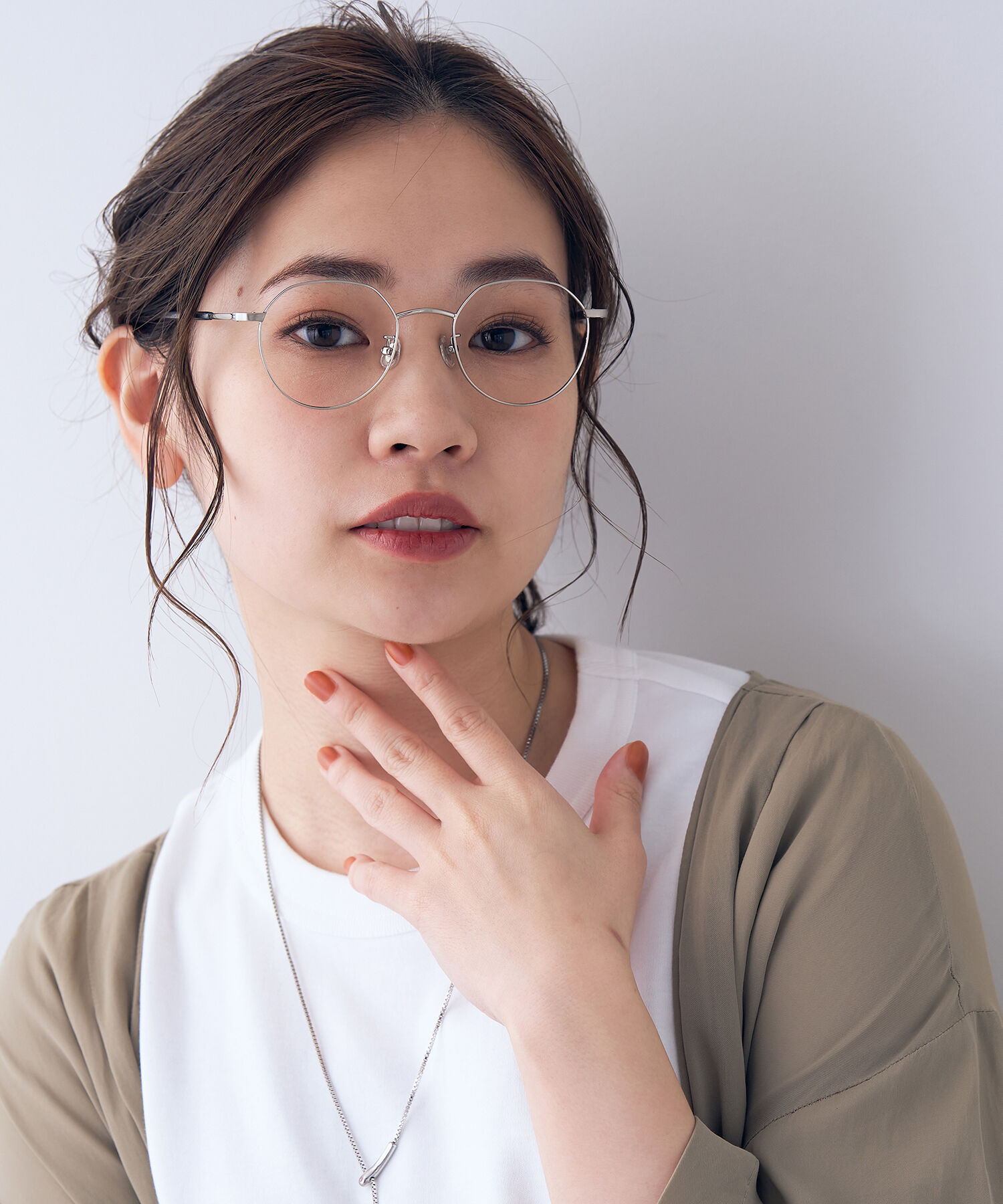  「ボストン型 メガネ｜ミニマルなデザインのボストンフレーム/ClassicMetal レンズ交換券付き」|メガネ|シルバー