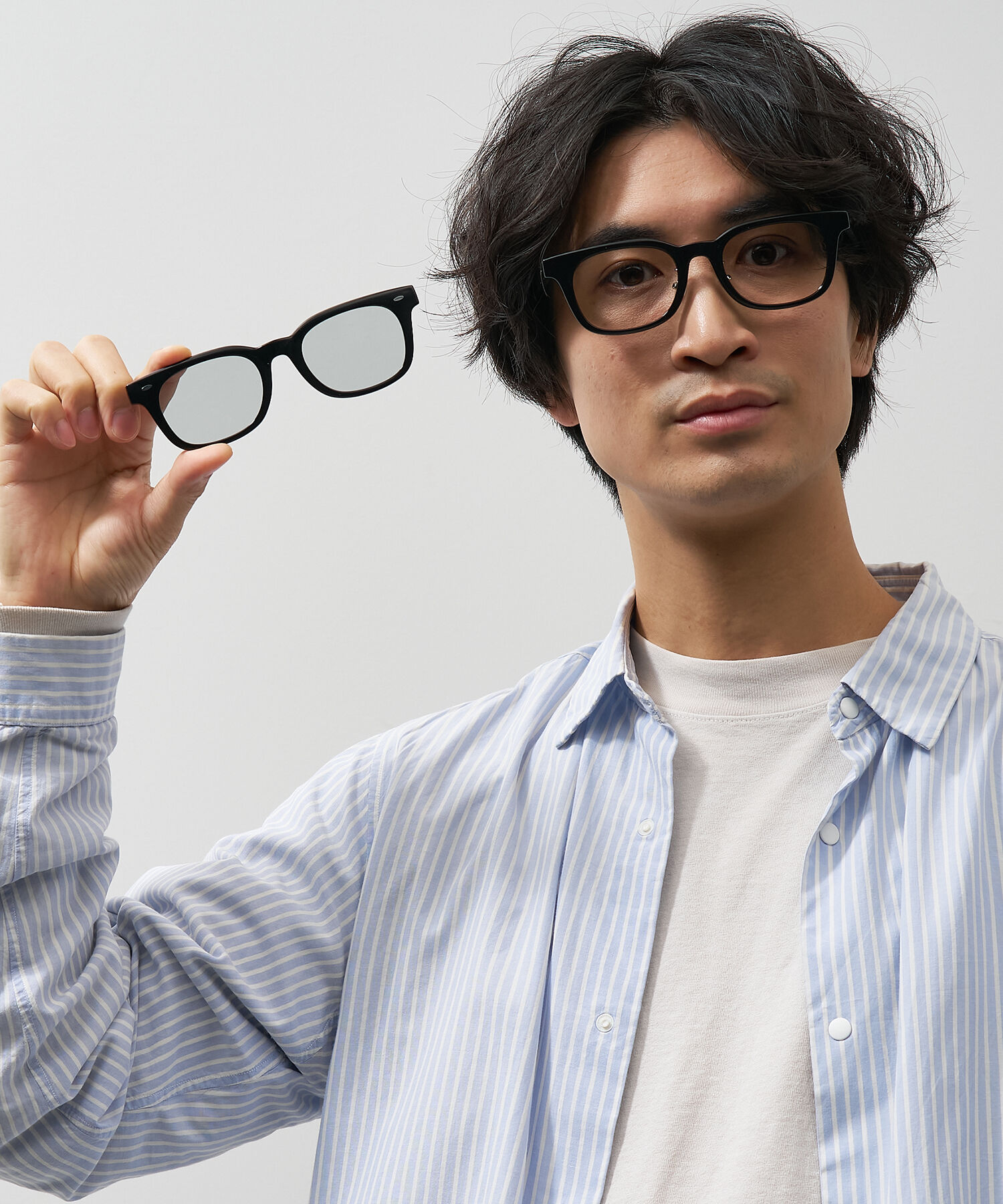  「Zoff | JOURNAL STANDARD relume ウェリントン型 2way メガネ サングラス 偏光 ジャーナルスタンダード N&D」|サングラス|