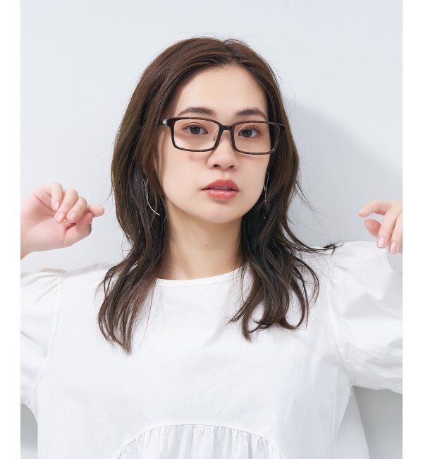  「スクエア型 メガネ｜ユニセックス 上質感のあるフレーム  レンズ交換券付」|メガネ|