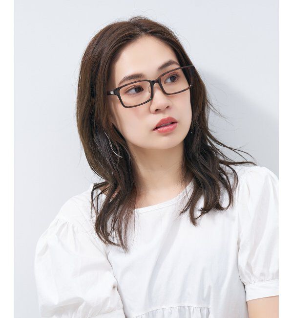  「スクエア型 メガネ｜ユニセックス 上質感のあるフレーム  レンズ交換券付」|メガネ|