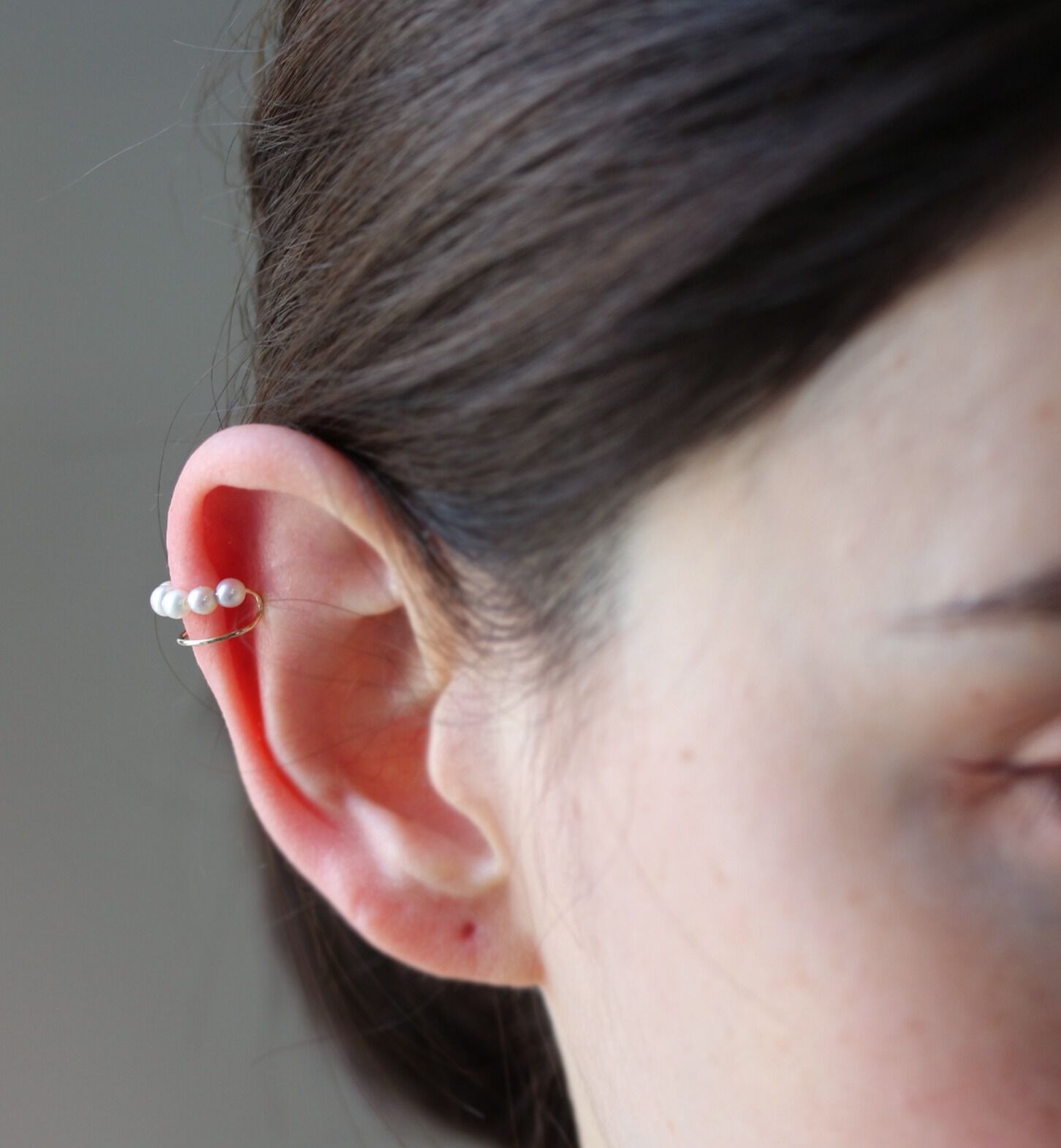  「パール イヤーカフ | K10YG 【片耳用】」|イヤーカフ|