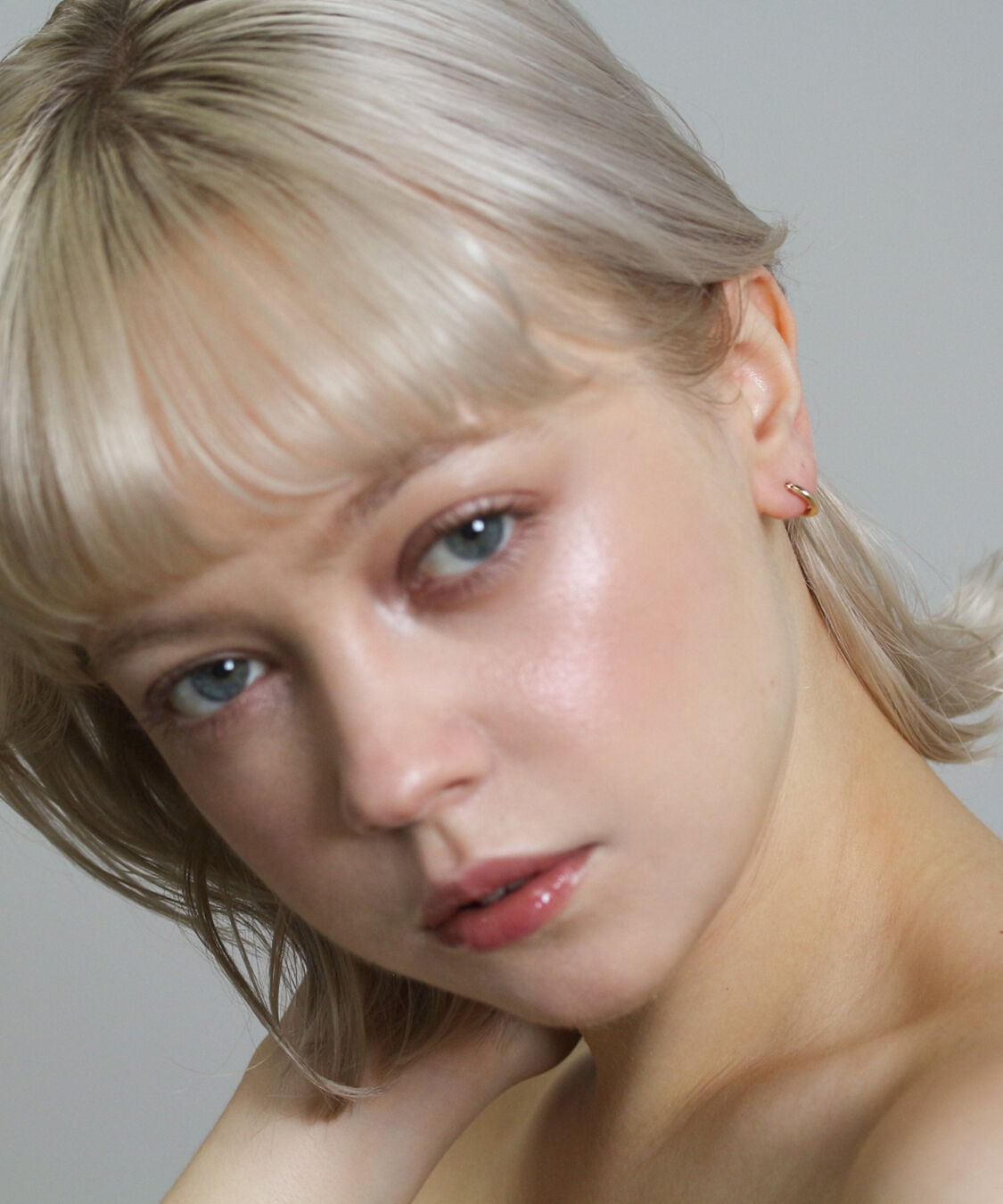  「ゴールド スナップ フープ ピアス | K10YG」|ピアス|