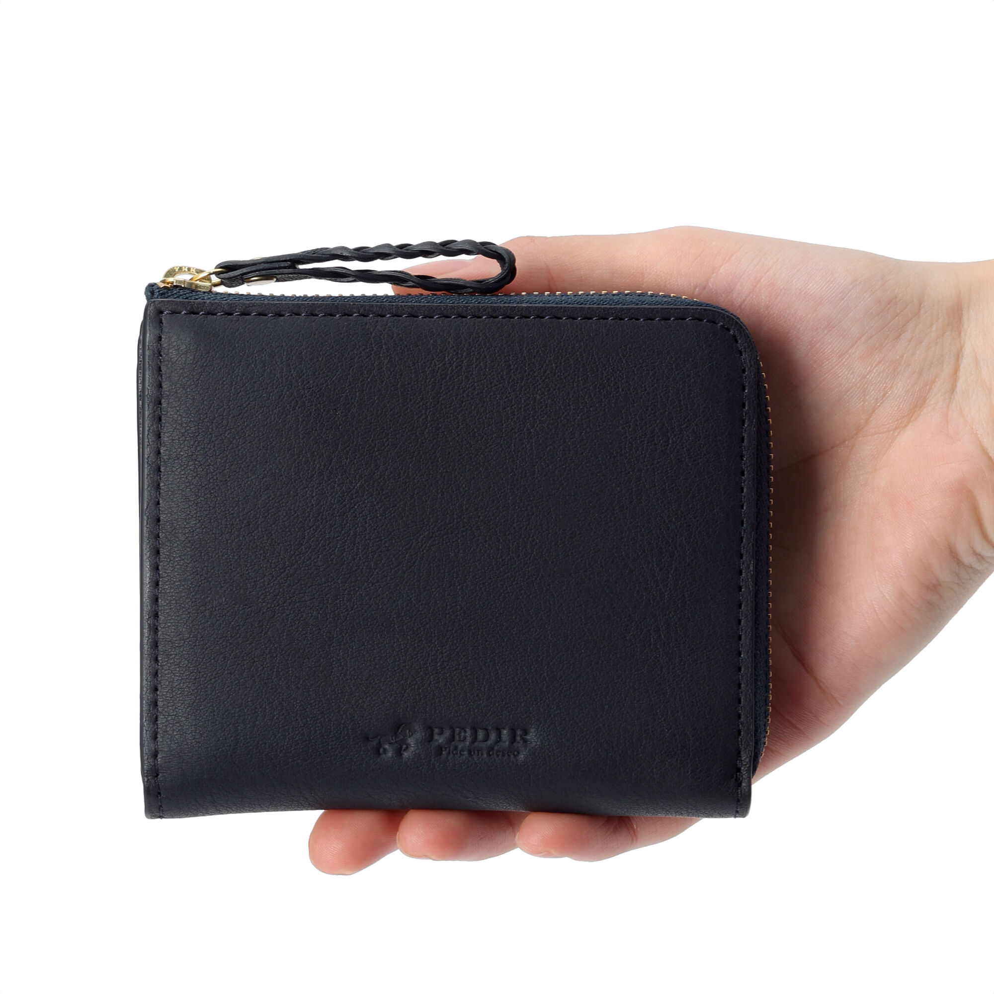 PEDIR「PEDIR(ペディール) ソフトヌメ ラウンドファスナー スリム財布」|財布|