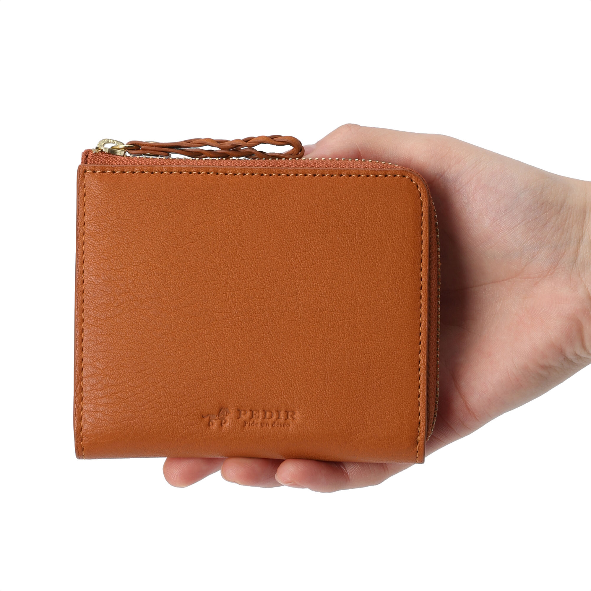 PEDIR「PEDIR(ペディール) ソフトヌメ ラウンドファスナー スリム財布」|財布|
