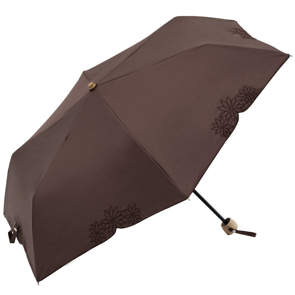 BACKYARD FAMILY「because ビコーズ 晴雨兼用傘 折りたたみ傘 遮光性 通販 傘 折り畳み傘 雨傘 日傘」|傘|ブラウン1