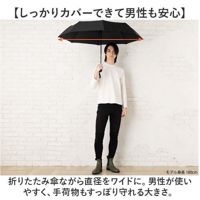 BACKYARD FAMILY「折りたたみ傘 自動開閉 メンズ 64cm 通販 折り畳み傘 自動開閉折りたたみ傘 自動開閉傘」|傘|