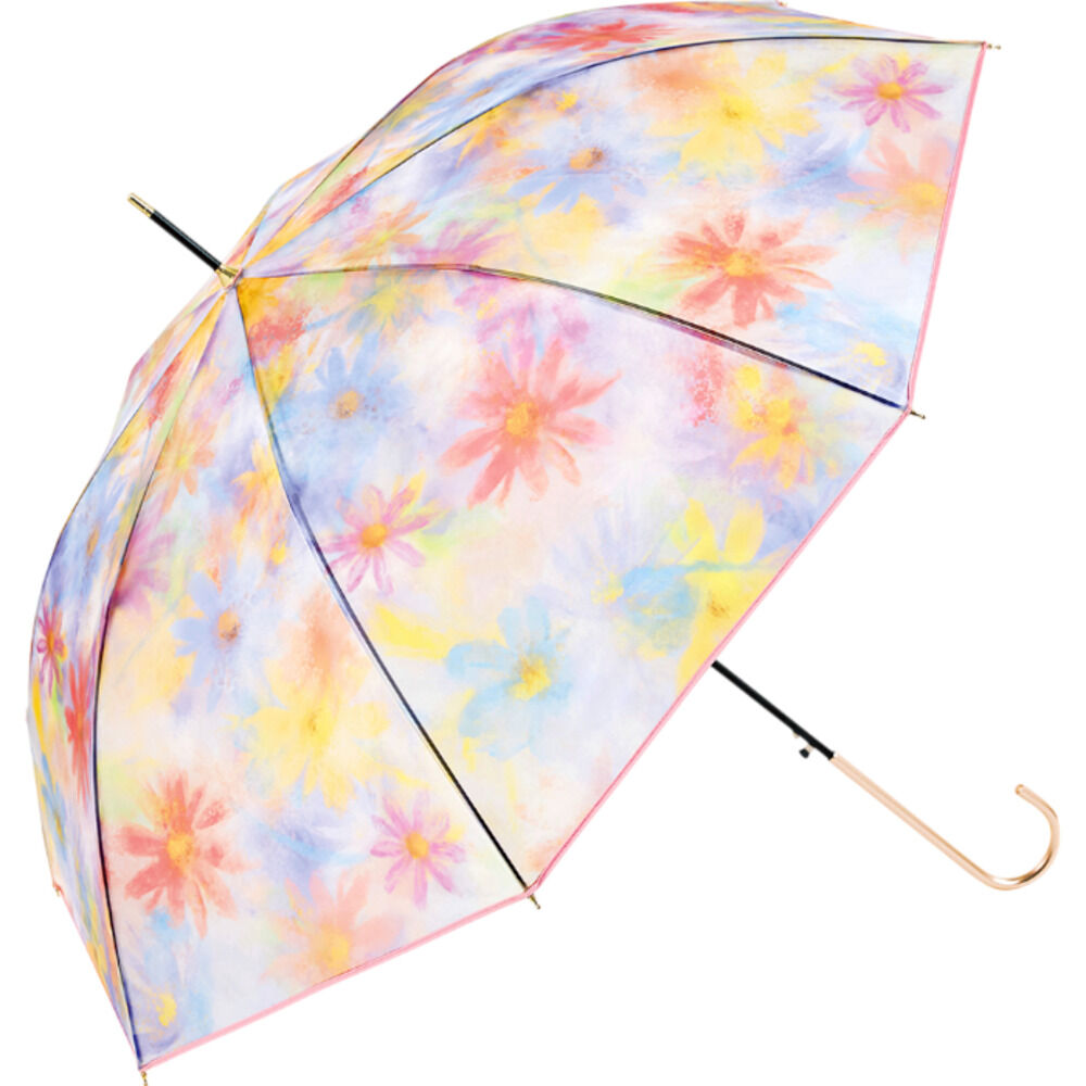 BACKYARD FAMILY「because ビニール傘 ビコーズ B-551214 通販 長傘 ジャンプ傘 傘 雨傘 かさ」|傘|ピンク1