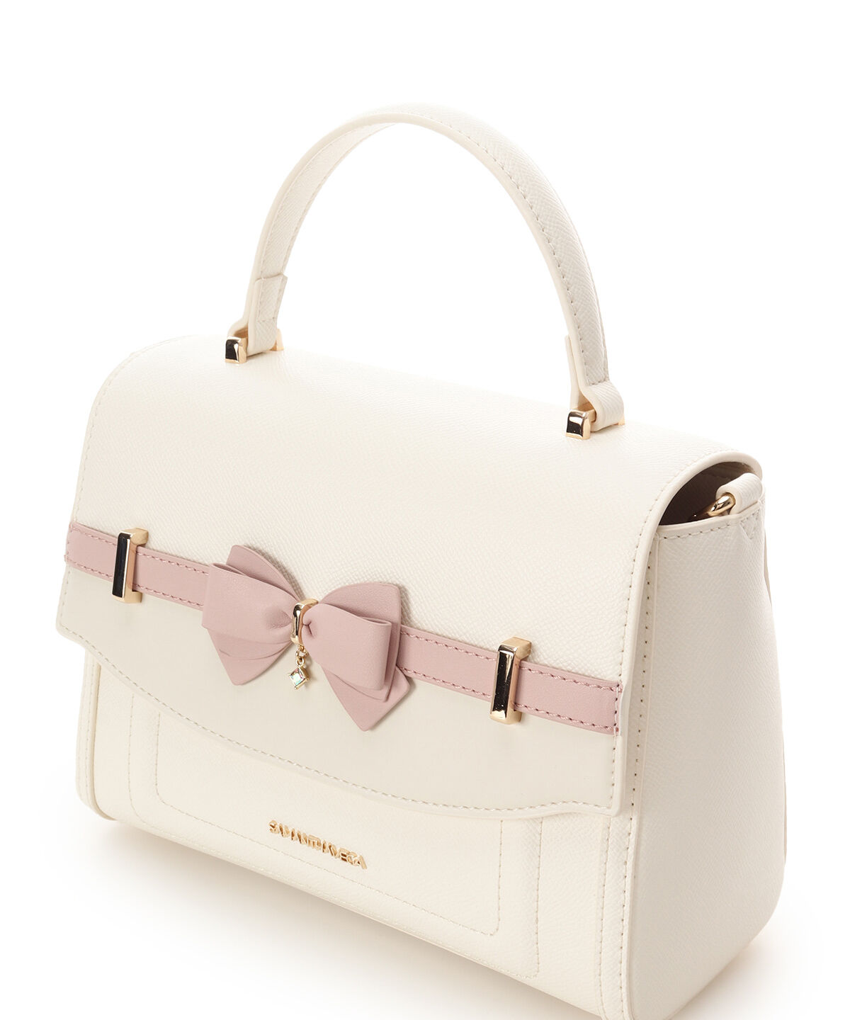Samantha Vega「バイカラーアクセントリボンショルダーバッグ」|ショルダー・メッセンジャー|
